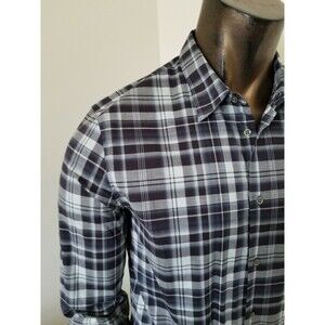 JOHN VARVATOS LUXE plaid SHIRT - Size M